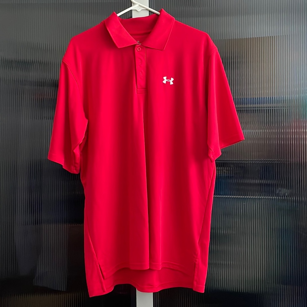 LIKE NEW Mens Large GOLF Under Armor Polo. 3 FOR $25!